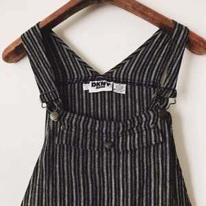 Vintage DKNY Jeans Linen Overall Dress